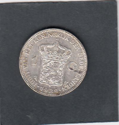 Beschrijving: 1 Gulden WILHELMINA